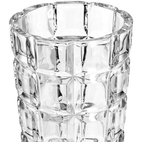 Vaso 27cm De Altura Por 13cm Diâmetro Em Vidro
